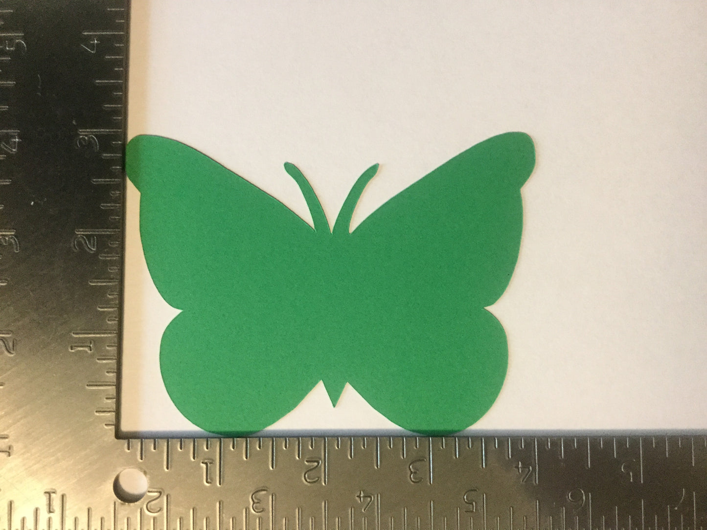 25 Shades of Green 3x4 Inch Paper Butterfly Die cuts Cutout Confetti Embellishments Scrapbooking