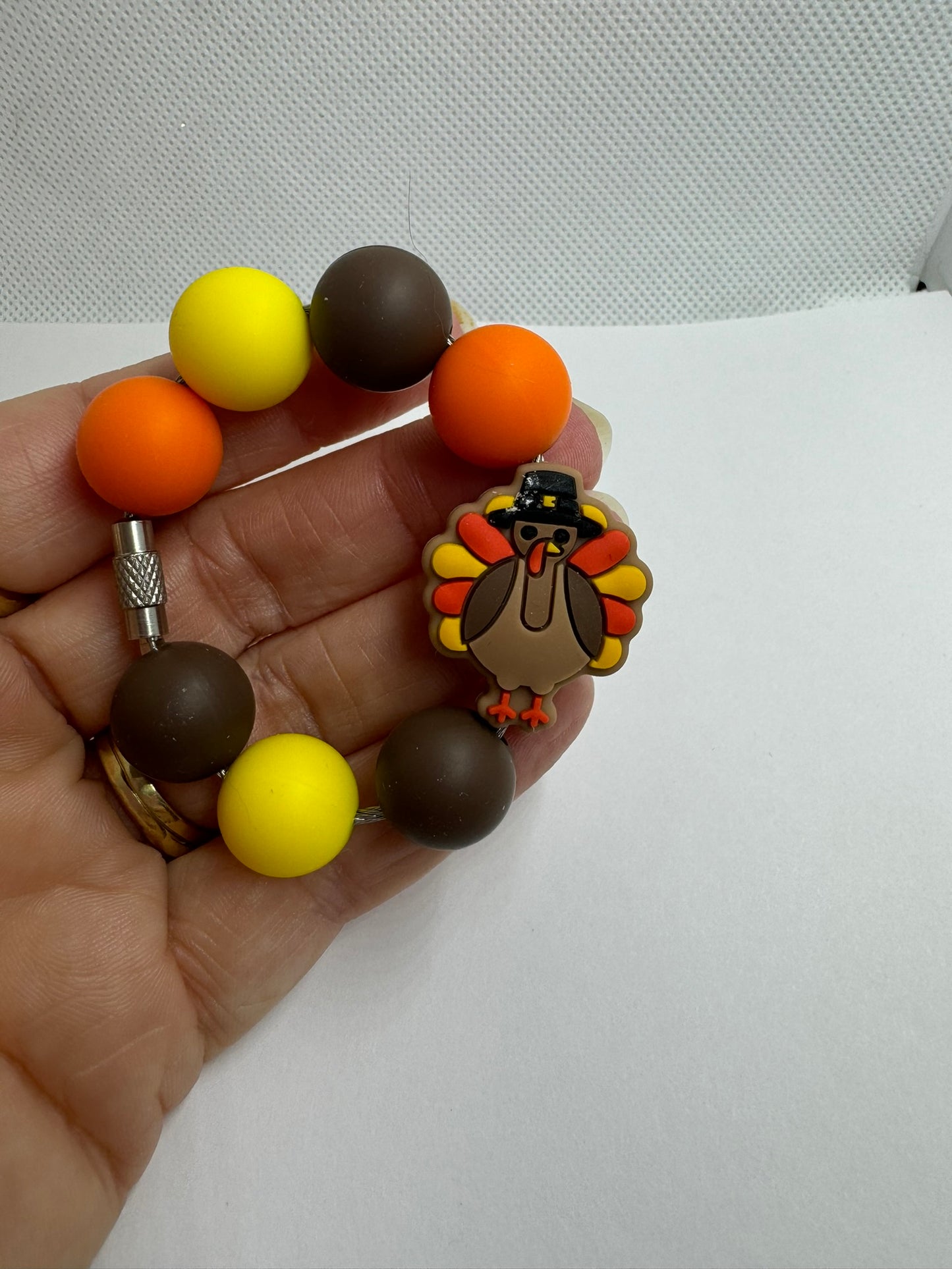 Turkey Thanksgiving Cup Charm