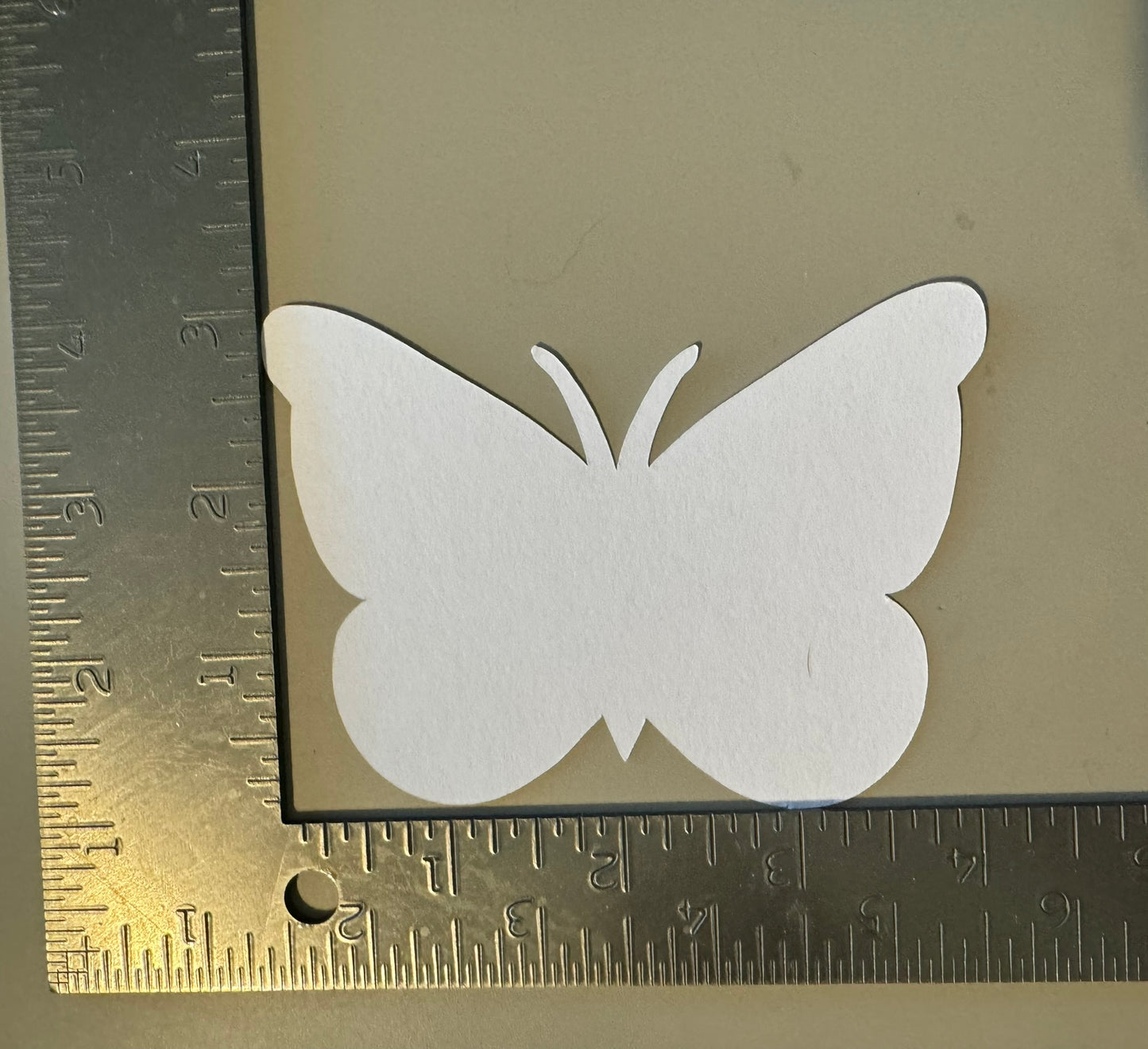 25 White 3x4 Inch Paper Butterfly Die cuts Cutout Confetti Embellishments Scrapbooking