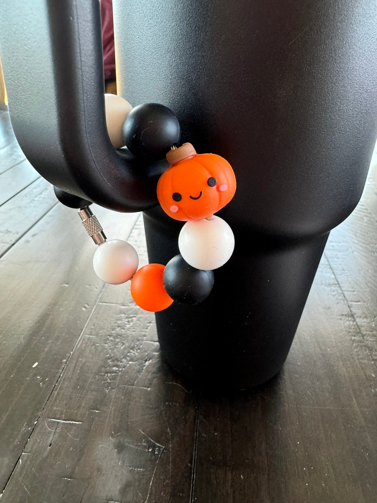 Halloween Cup Charm 3D Pumpkin Cup Charms Tumbler Charms Silicone Charms Water Bottle Charms Water Bottle Accessories Bag Charm