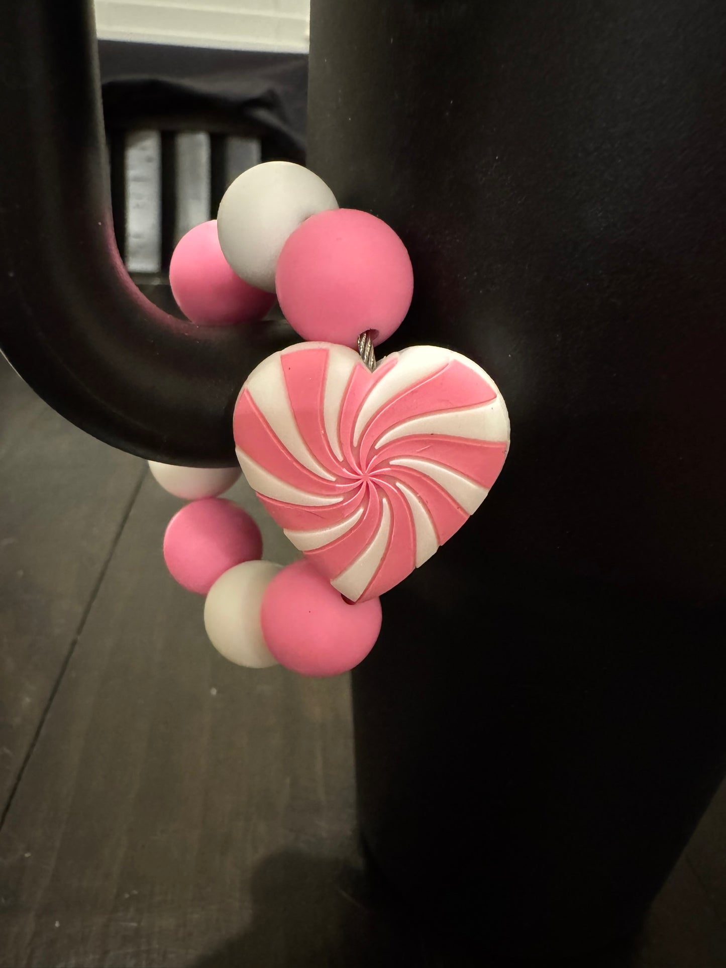 Pink Heart Cup Charm Valentine's Day