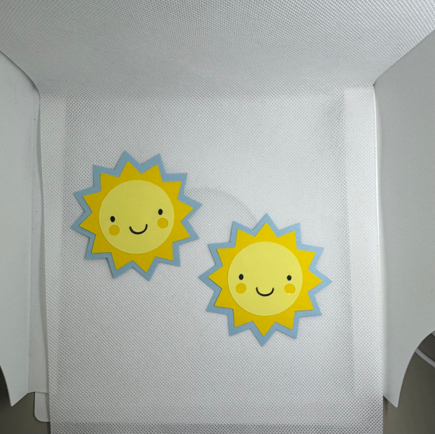 Smiling Sun Die Cut You Are My Sunshine Boy Baby Shower Birthday Scrapbook Embellishment Paper Piecing Set of 6