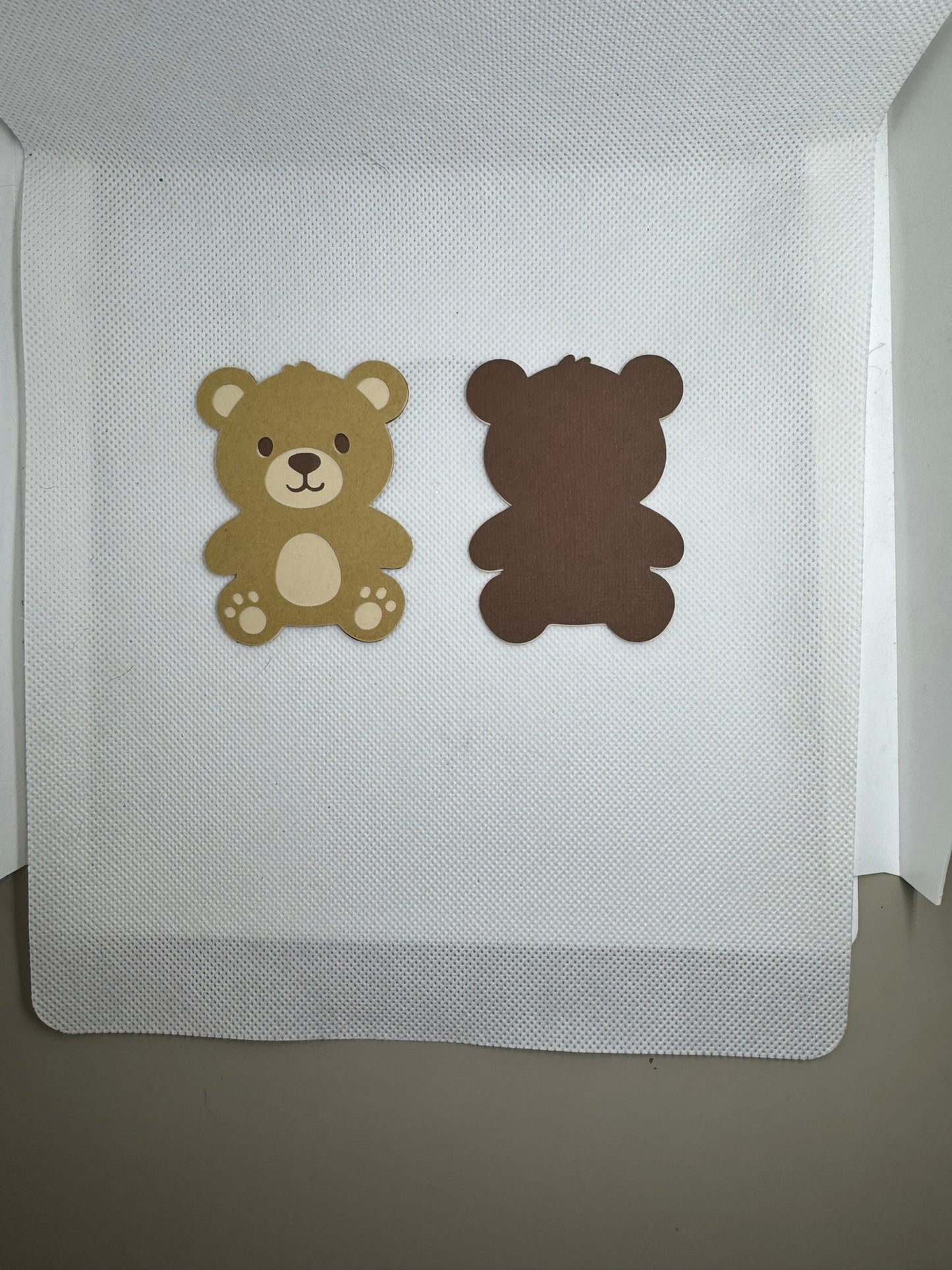 Teddy Bear Die Cuts – We Can Bearly Wait Baby Shower Decorations, Paper Piecing & Scrapbook Embellishments