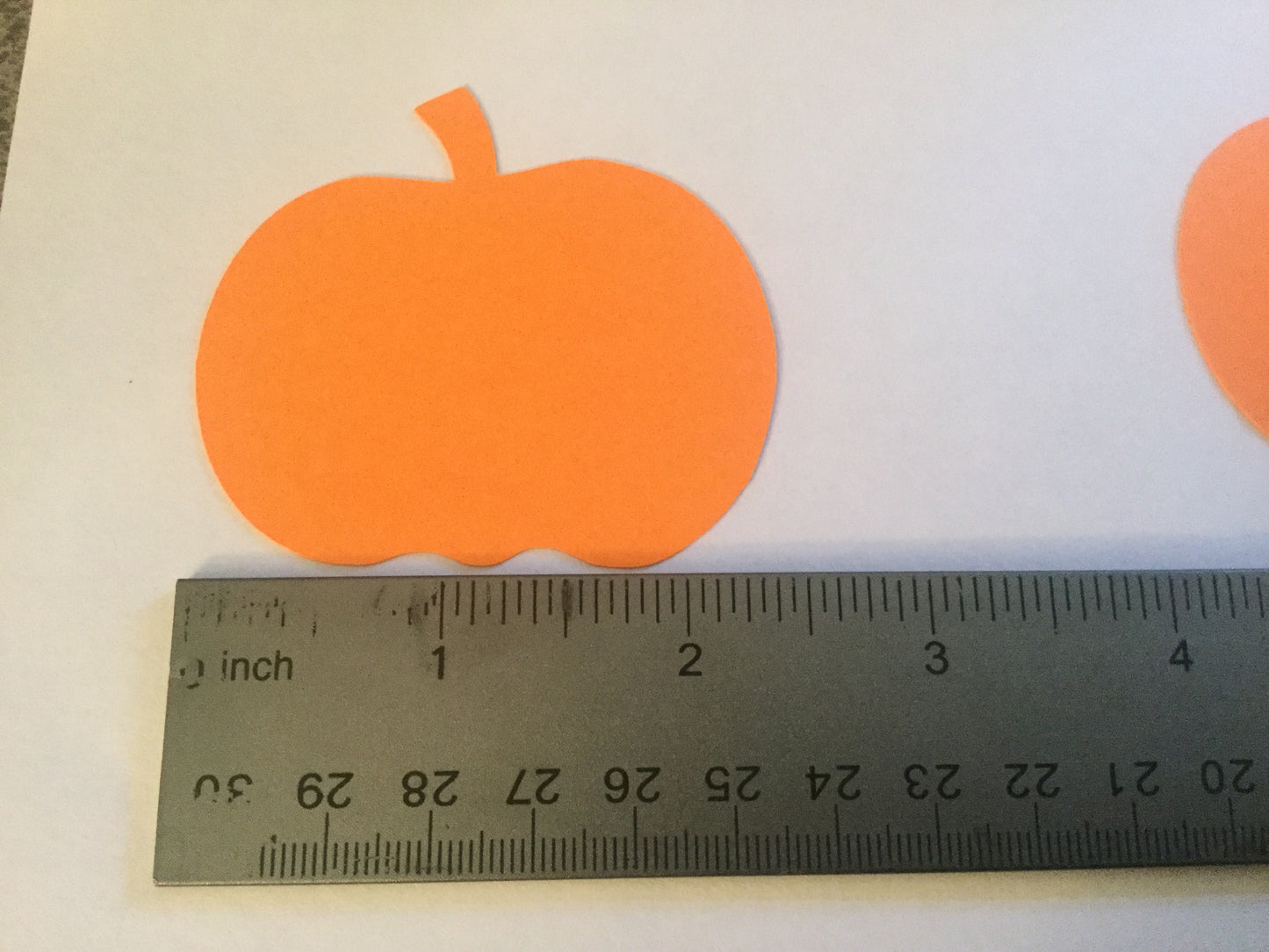 36 Orange Pumpkin Cut Outs Pumpkin Die Cuts Halloween Confetti Halloween Cut outs Halloween Decorations Fall Cut Outs Thanksgiving Decor