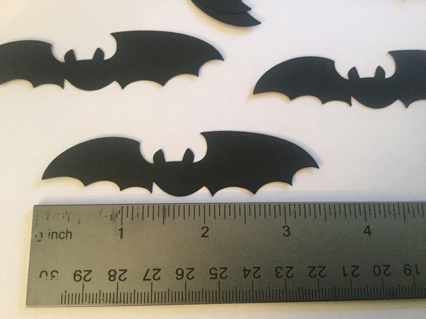 50 Black Bat Die Cuts | Halloween Table Confetti | Card Making & Scrapbook Supplies
