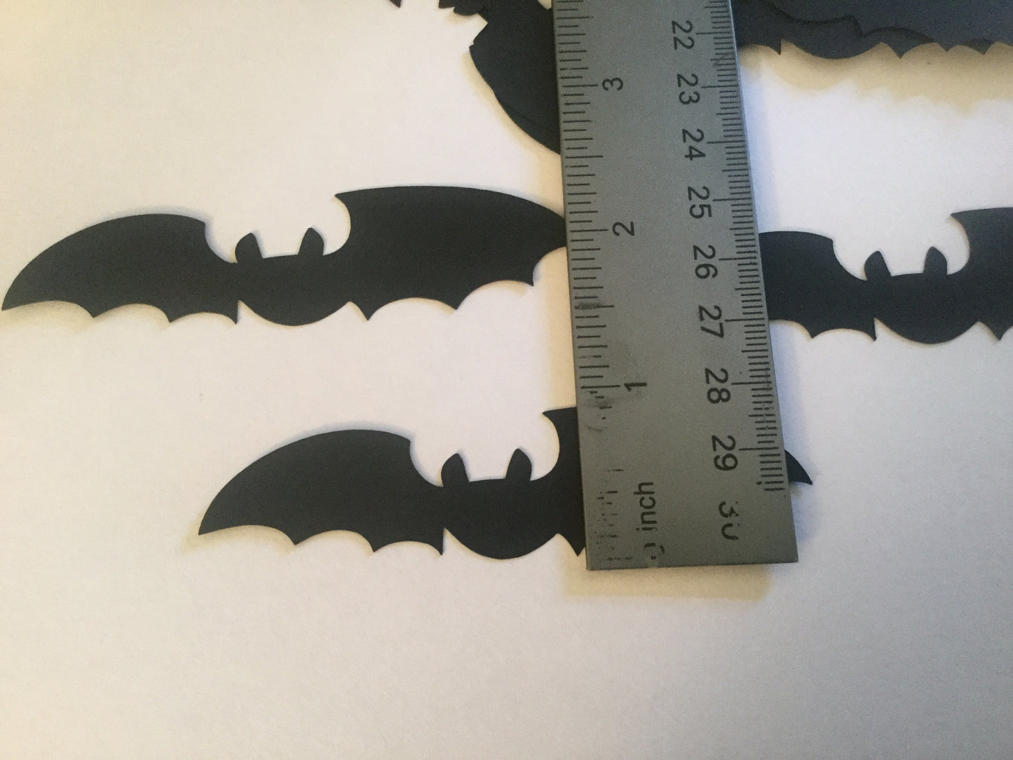 50 Black Bat Die Cuts | Halloween Table Confetti | Card Making & Scrapbook Supplies
