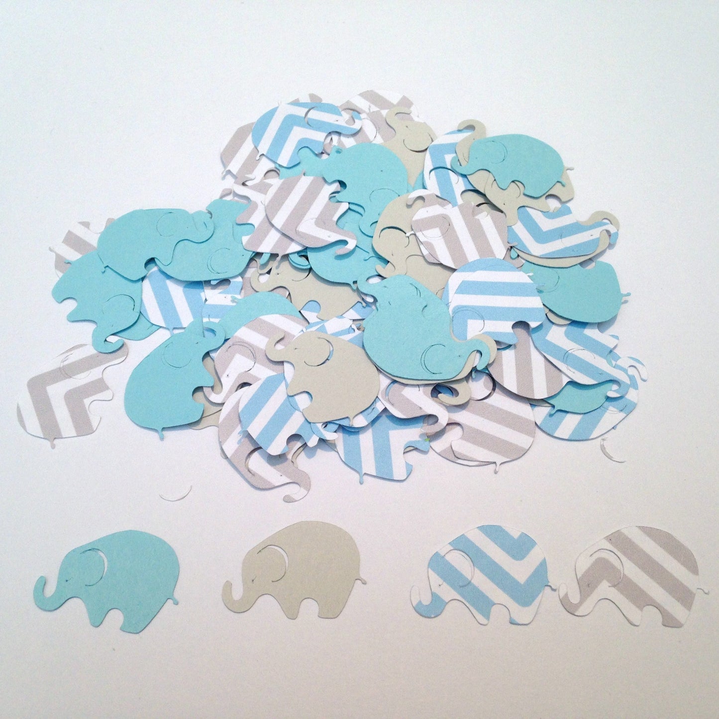 1 Inch Chevron Elephant Die Cuts – 100 Count – Choose Your Color