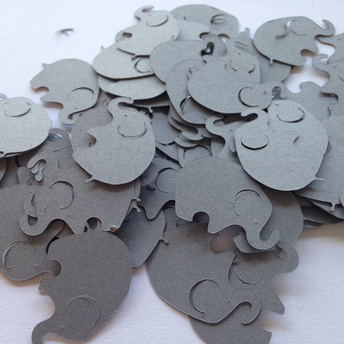 1 Inch Elephant Die Cuts – 100 Count – Choose Your Color