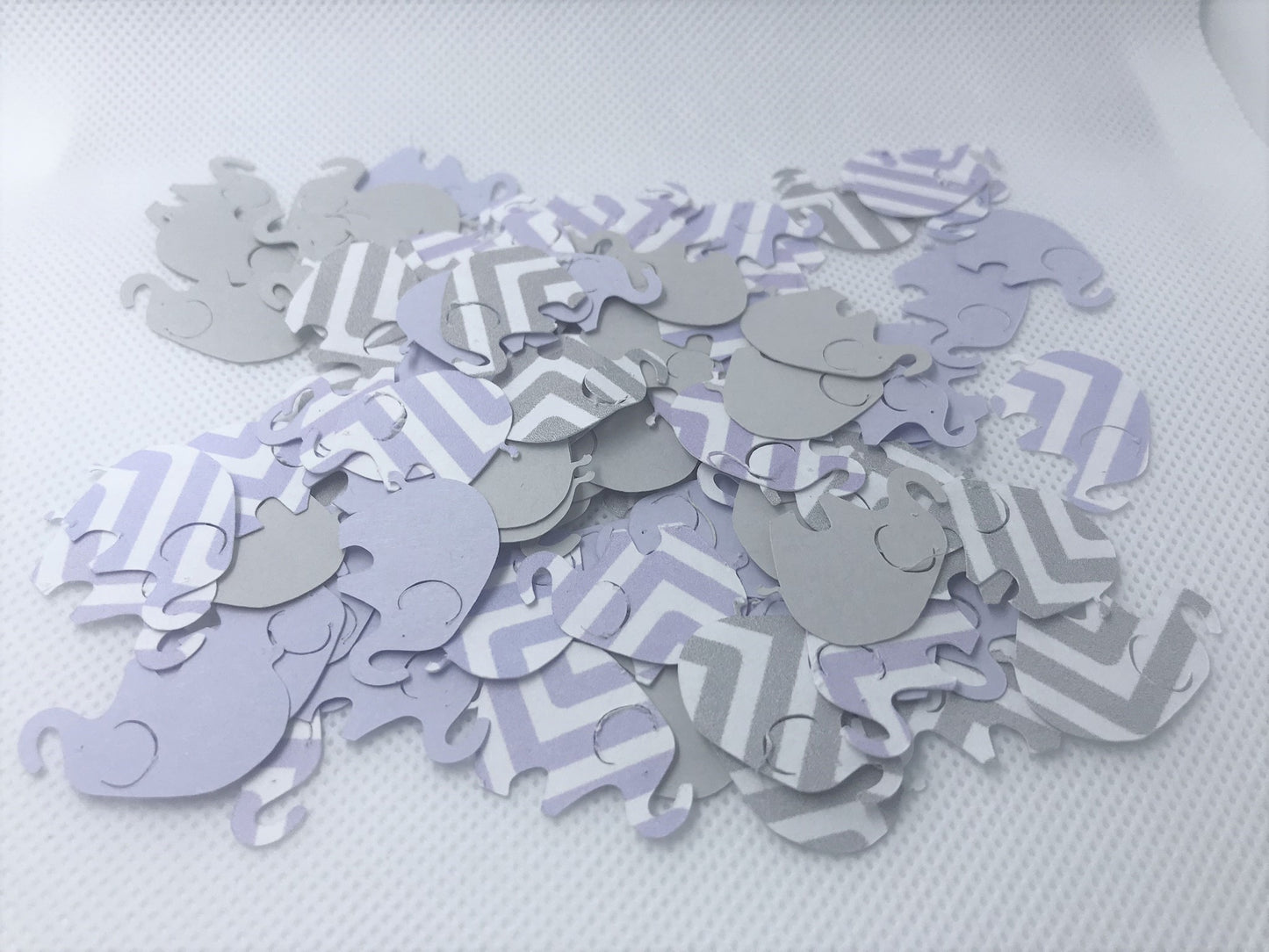 1 Inch Chevron Elephant Die Cuts – 100 Count – Choose Your Color