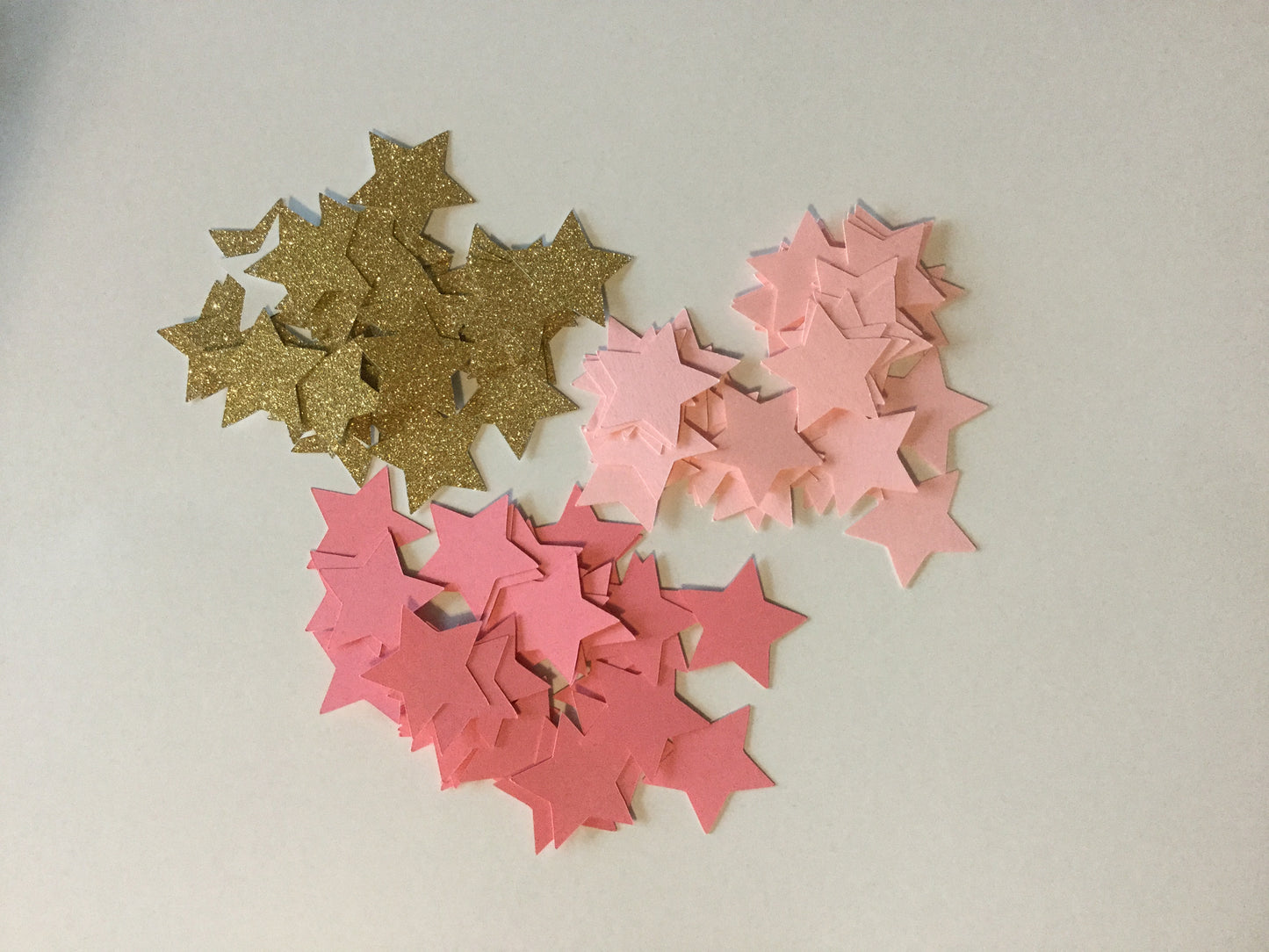 100 Twinkle Little Star, Pink Gold Glitter Confetti, Baby Shower Confetti, Wedding Confetti, Bridal Shower, First Birthday Decor Sip and See