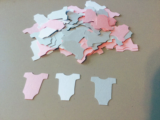 100 Pink Gray Baby Shower Confetti Girl Baby Shower Decorations Table Scatter Confetti One Piece Confetti