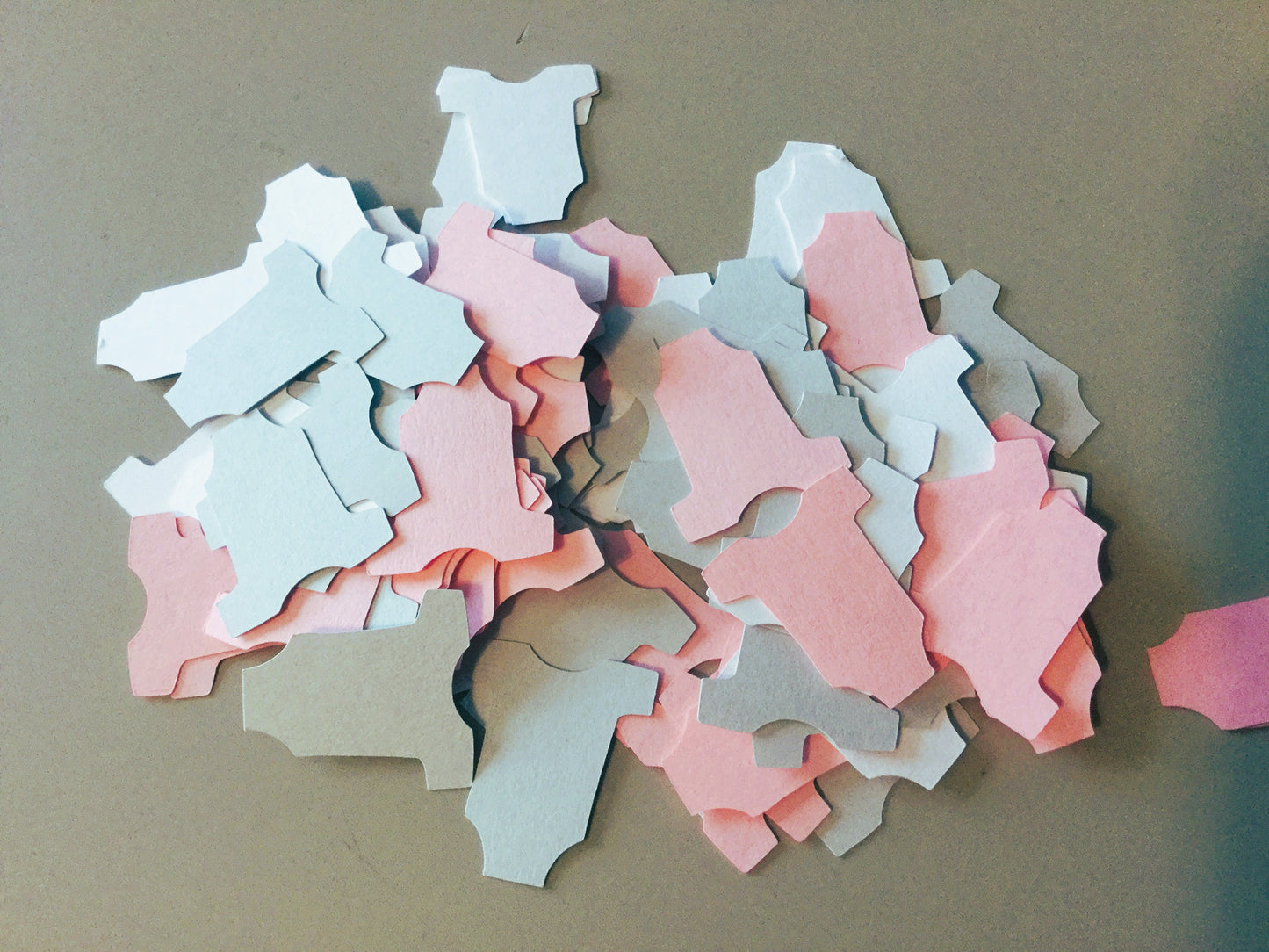 100 Pink Gray Baby Shower Confetti Girl Baby Shower Decorations Table Scatter Confetti One Piece Confetti