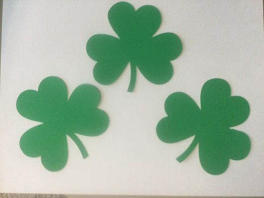 25 Shamrock Die Cuts Cut Outs 4 Inch