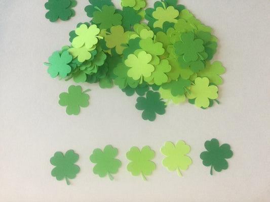 St Patrick's Day Confetti Green Four Leaf Clover Shamrock Confetti