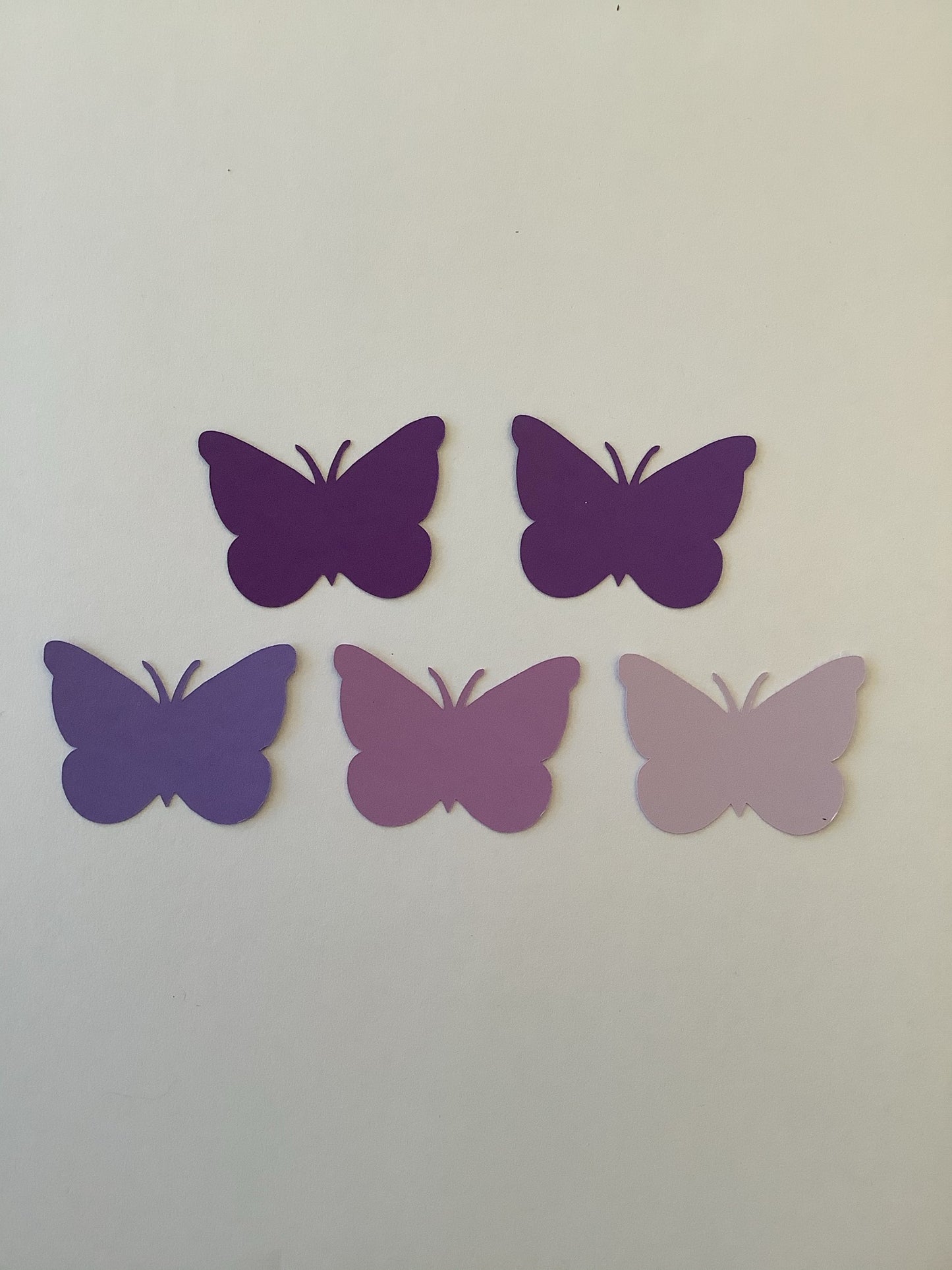 50 Shades of Purple 2 Inch Paper Butterfly Punch Die cuts Cutout Confetti Embellishments Scrapbooking