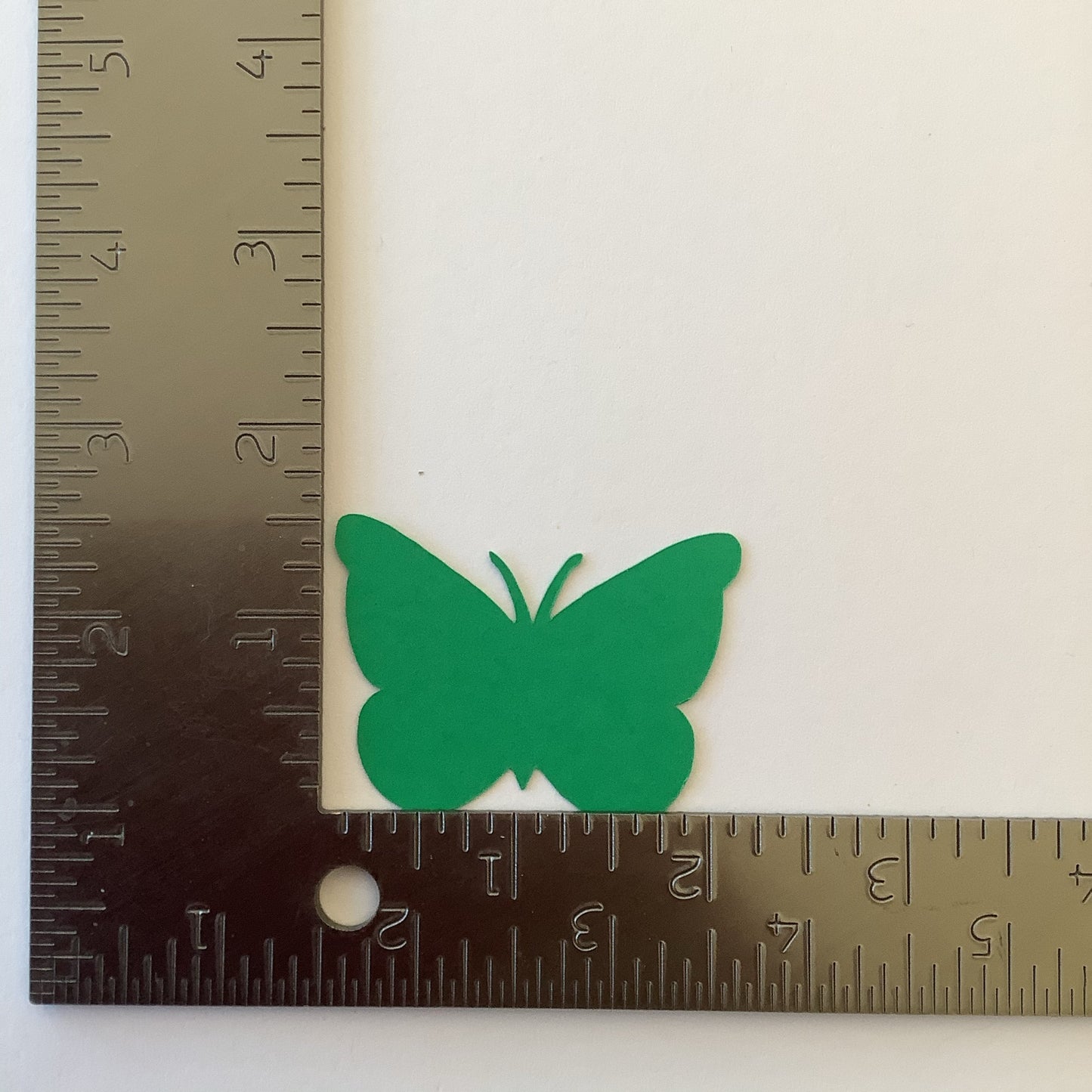 50 Shades of Green 2 Inch Paper Butterfly Punch Die cuts Cutout Confetti Embellishments Scrapbooking