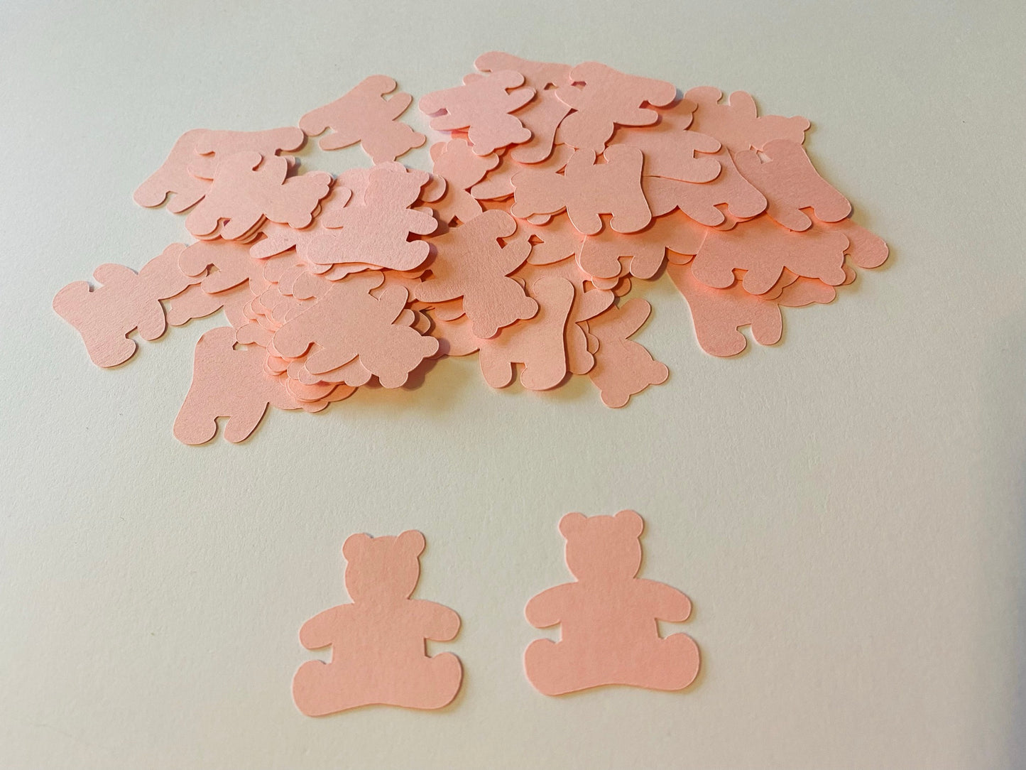 100 Teddy Bear Confetti Die Cuts, 1 Inch Baby Shower Decorations, We Can Bearly Wait Party Table Scatter, Cardstock Teddy Bears