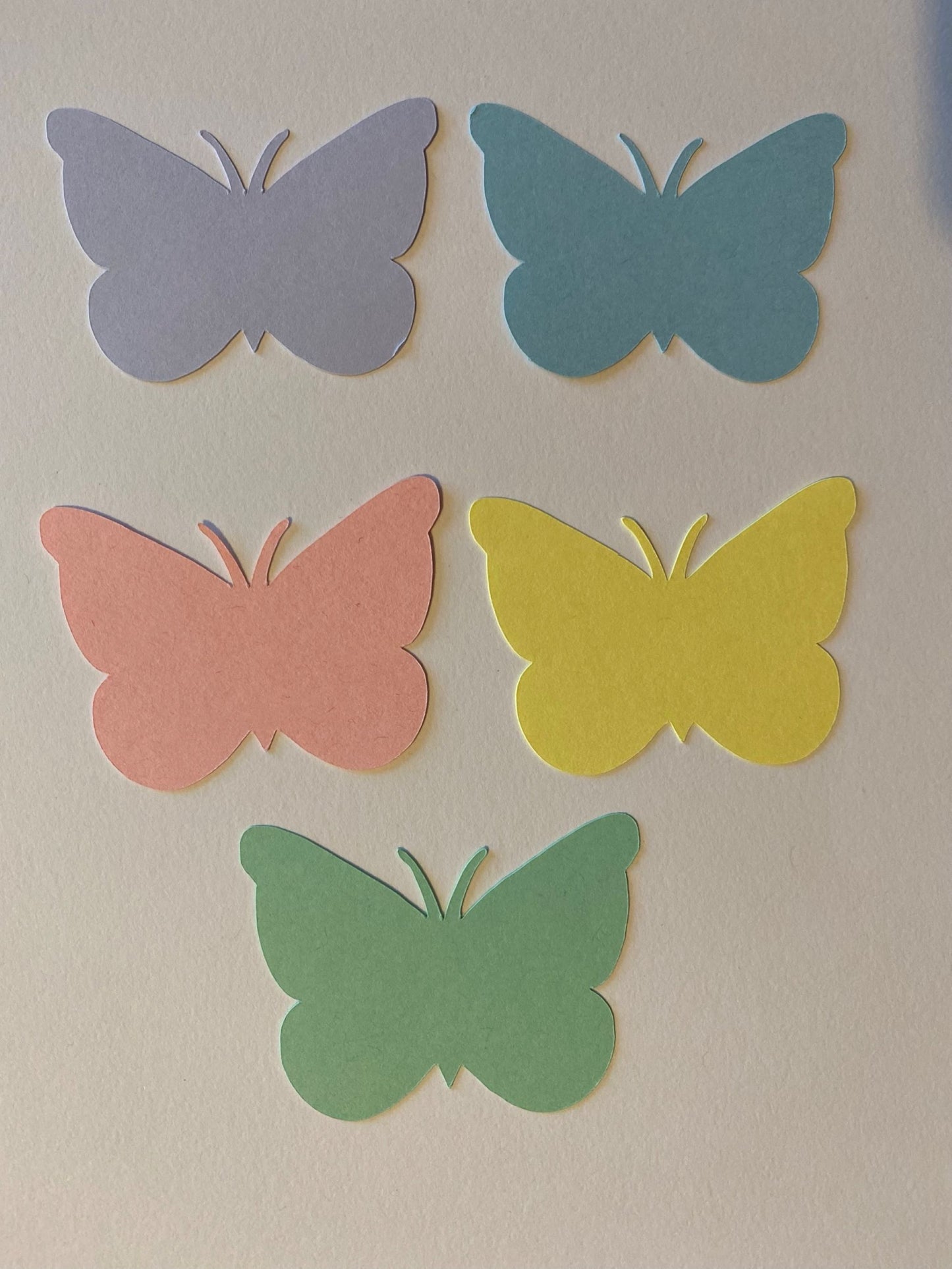 50 Pastel Paper Butterfly Punch 2 Inch Butterfly Die cuts Cutout Confetti Embellishments Scrapbooking