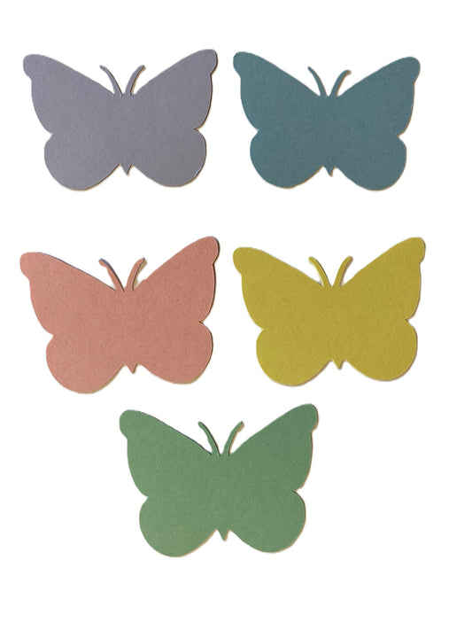 50 Pastel Paper Butterfly Punch 2 Inch Butterfly Die cuts Cutout Confetti Embellishments Scrapbooking