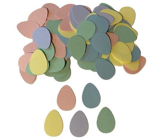 100 Easter Egg Confetti Egg Die Cuts Egg Cut Outs Pastel Eggs Easter Decorations Easter Craft Projects