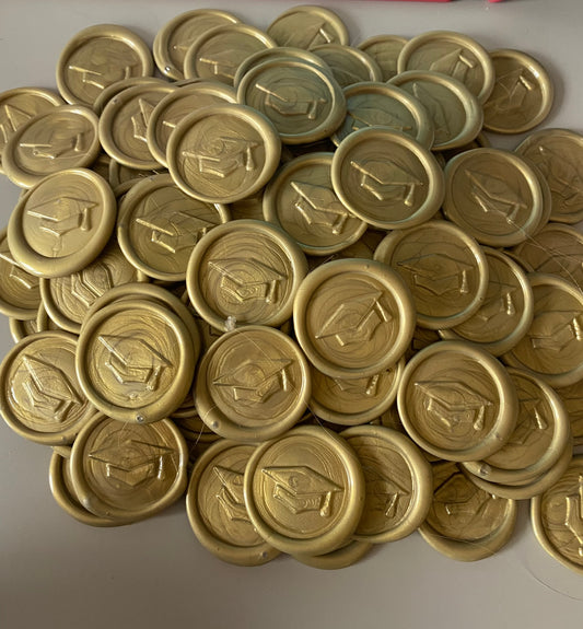Graduation Wax Seals Graduation Invitation Seals  10 Count