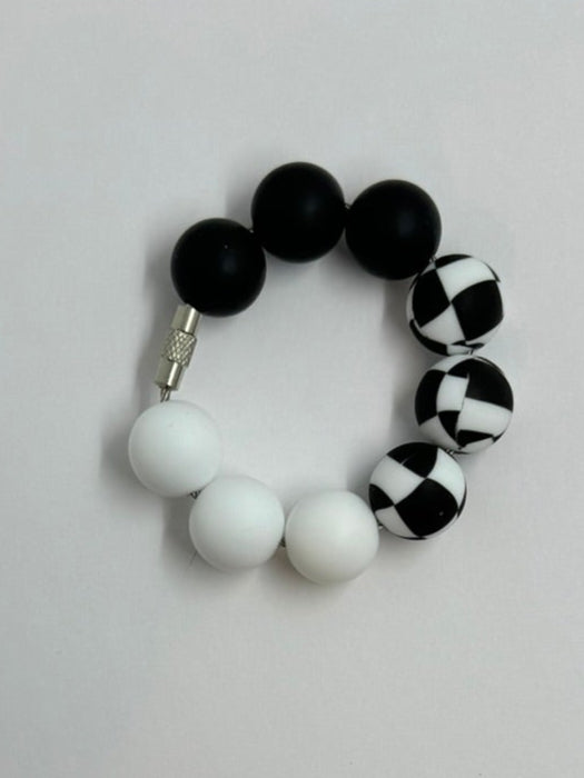 Black White Check Cup Charm Cup