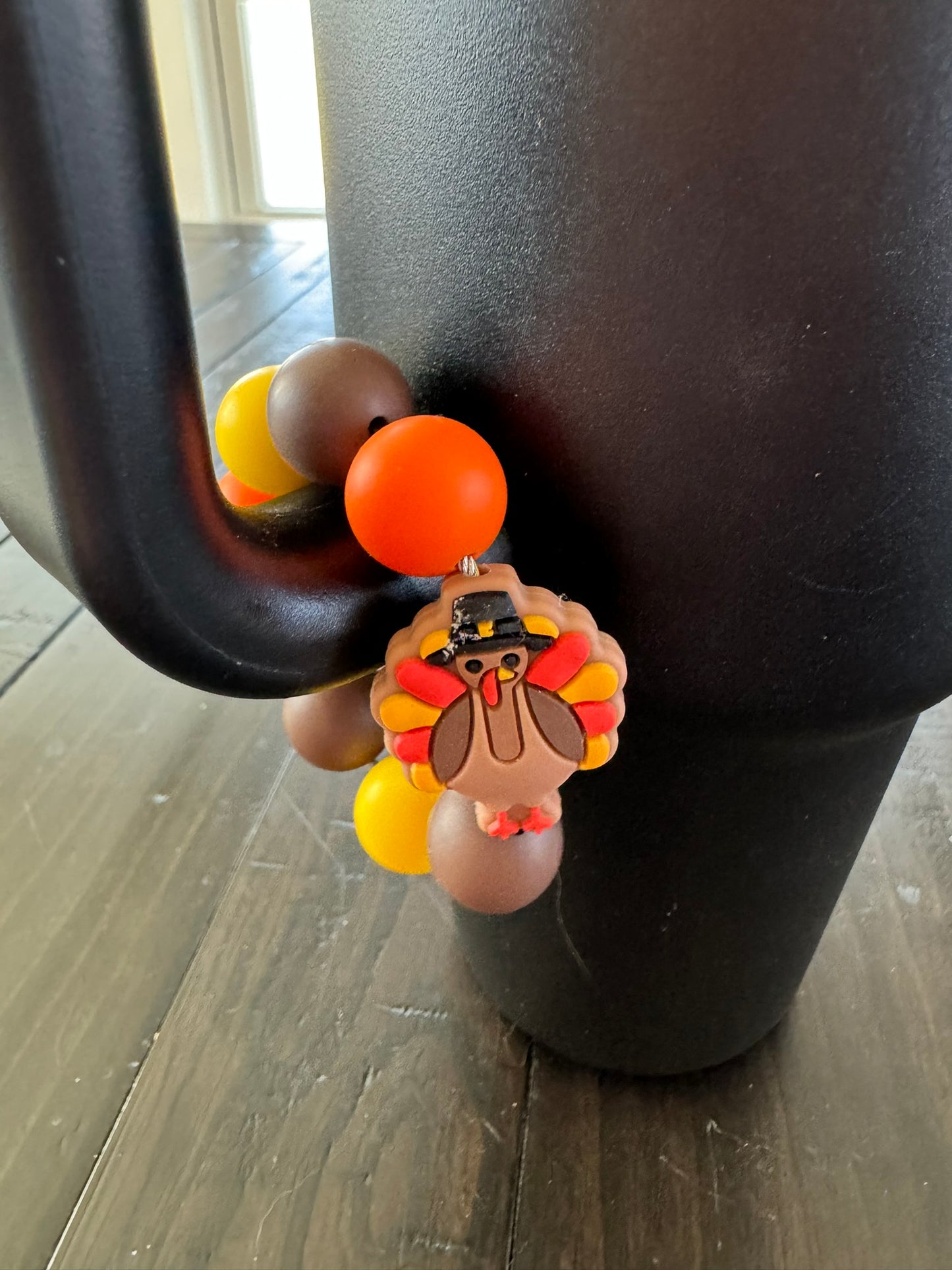 Turkey Thanksgiving Cup Charm