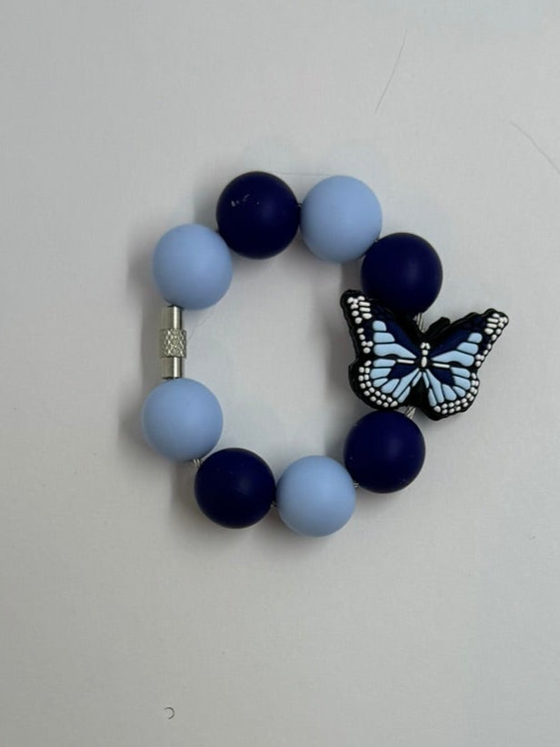 Blue Butterfly Cup Charm
