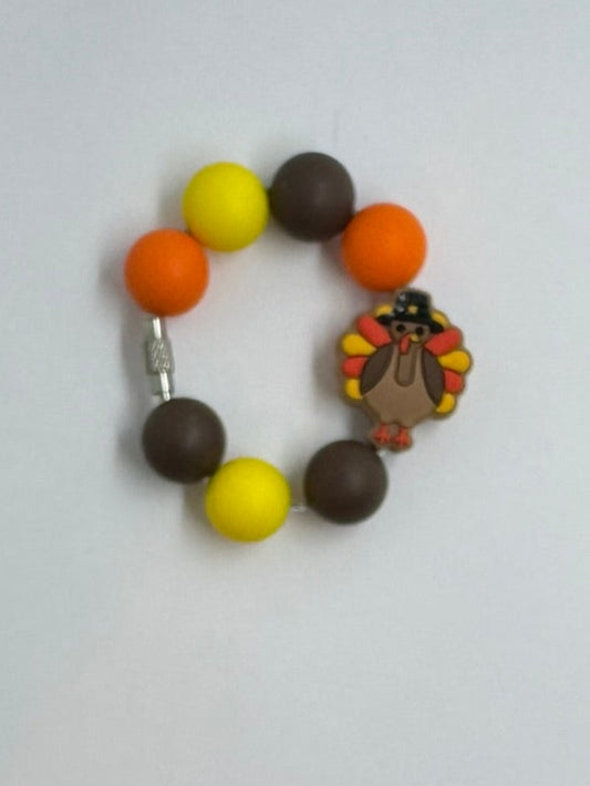 Turkey Thanksgiving Cup Charm