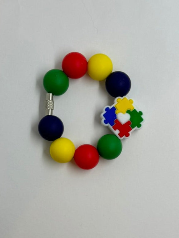 Autism Awareness Cup Charm