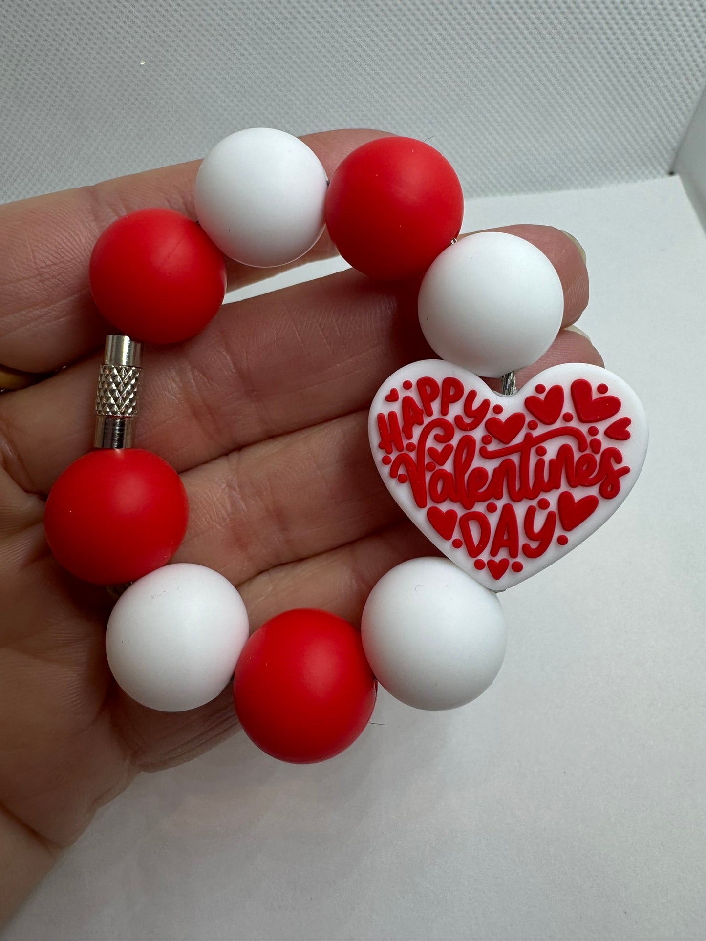 Red Happy Valentine's Day Cup Charm