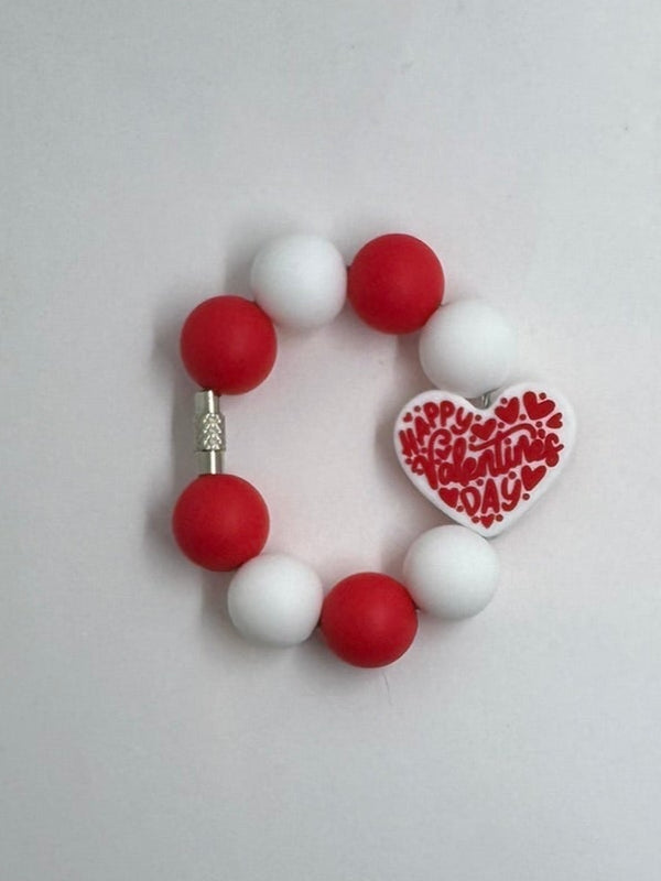 Red Happy Valentine's Day Cup Charm