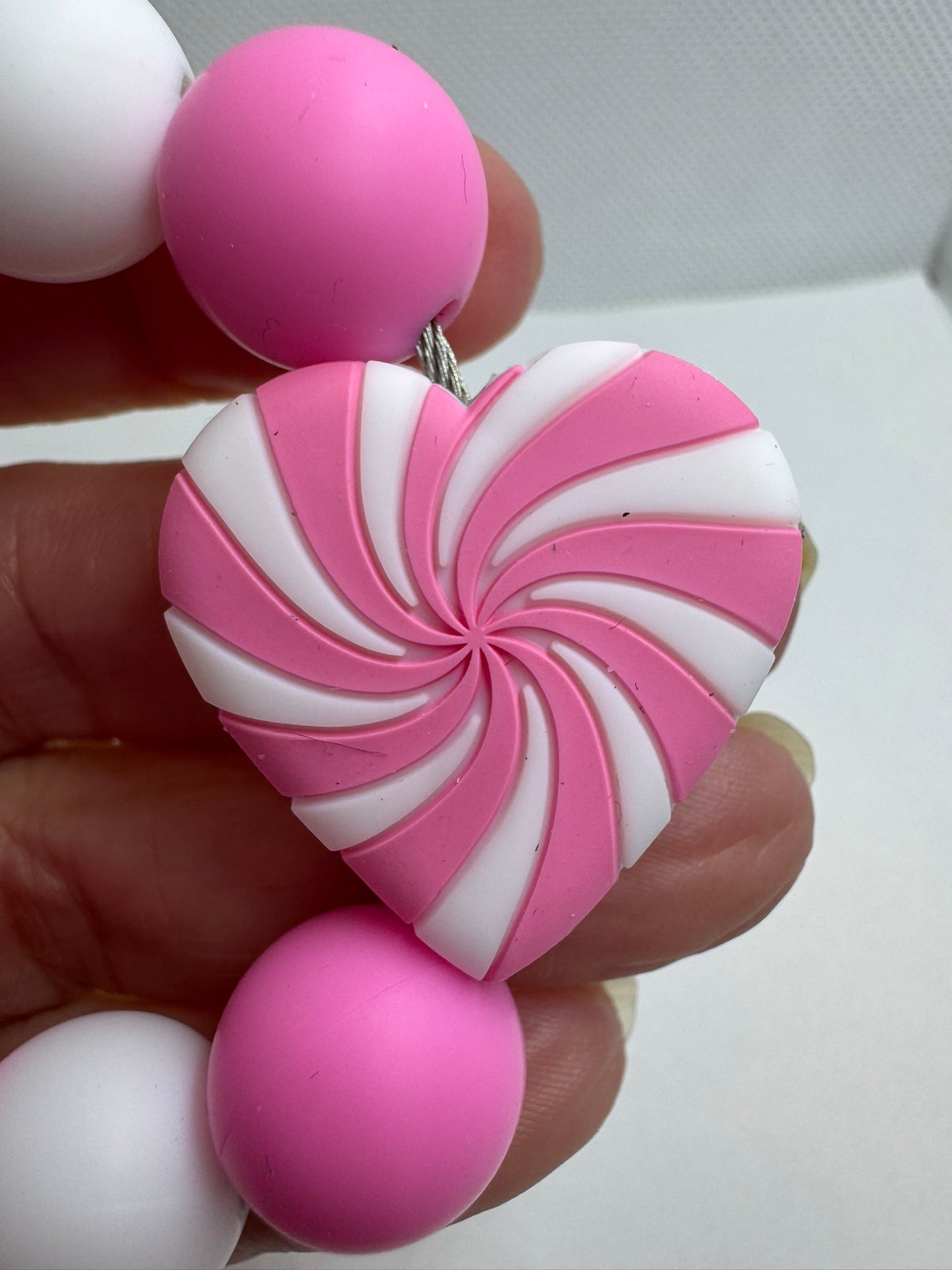 Pink Heart Cup Charm Valentine's Day