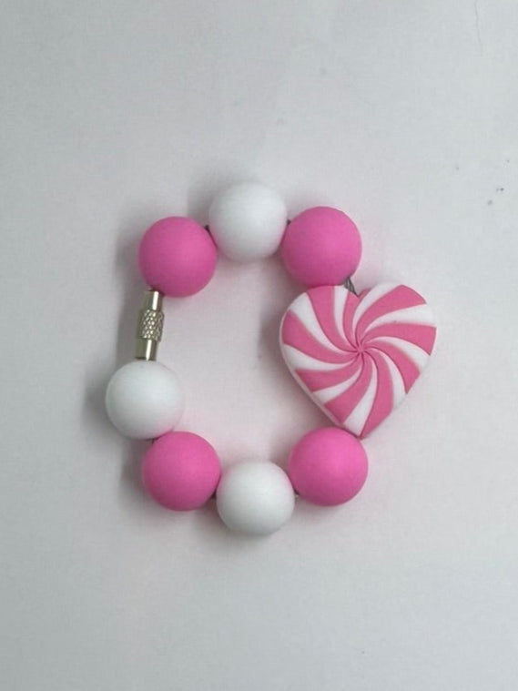 Pink Heart Cup Charm Valentine's Day