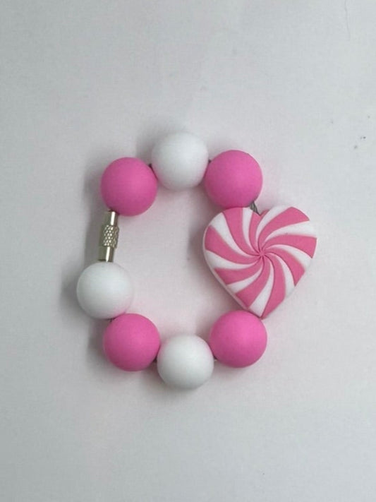 Pink Heart Cup Charm Valentine's Day