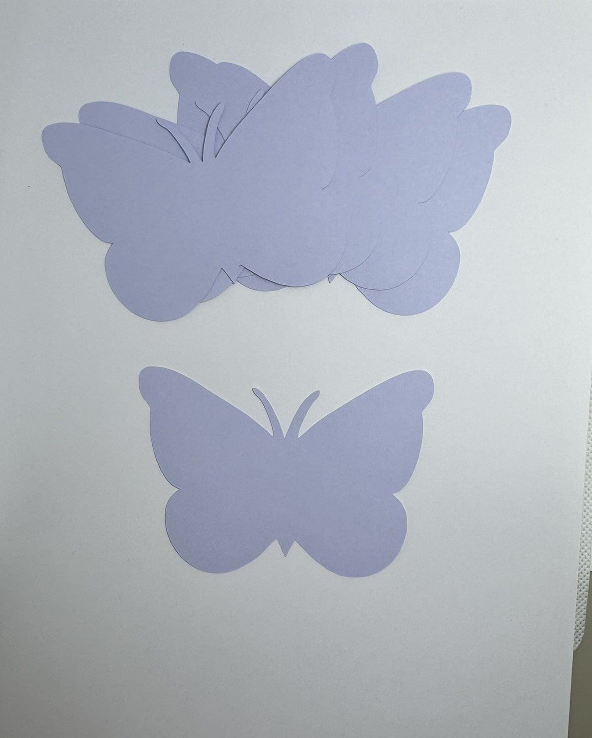 25 Pastel Purple 3x4 Inch Paper Butterfly Die cuts Cutout Confetti Embellishments Scrapbooking