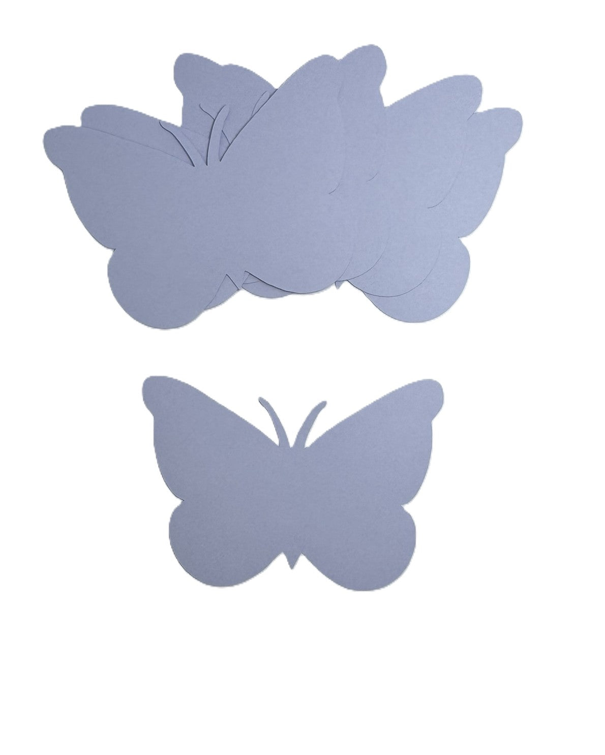 25 Pastel Purple 3x4 Inch Paper Butterfly Die cuts Cutout Confetti Embellishments Scrapbooking