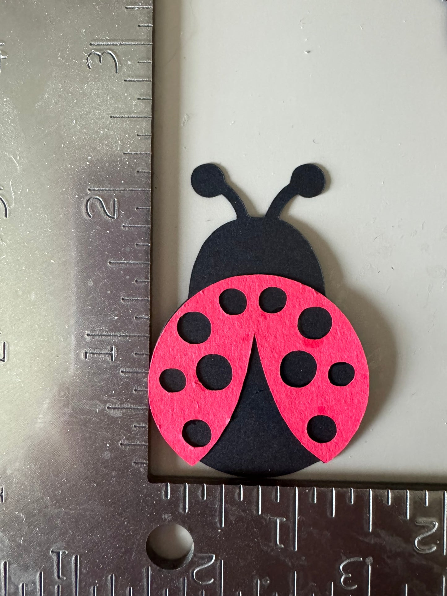 20 Ladybug Die Cuts, Red Black Ladybug Cutouts, Classroom Decor, Spring Bulletin Board, Bug Party Decorations, Scrapbook Embellishments