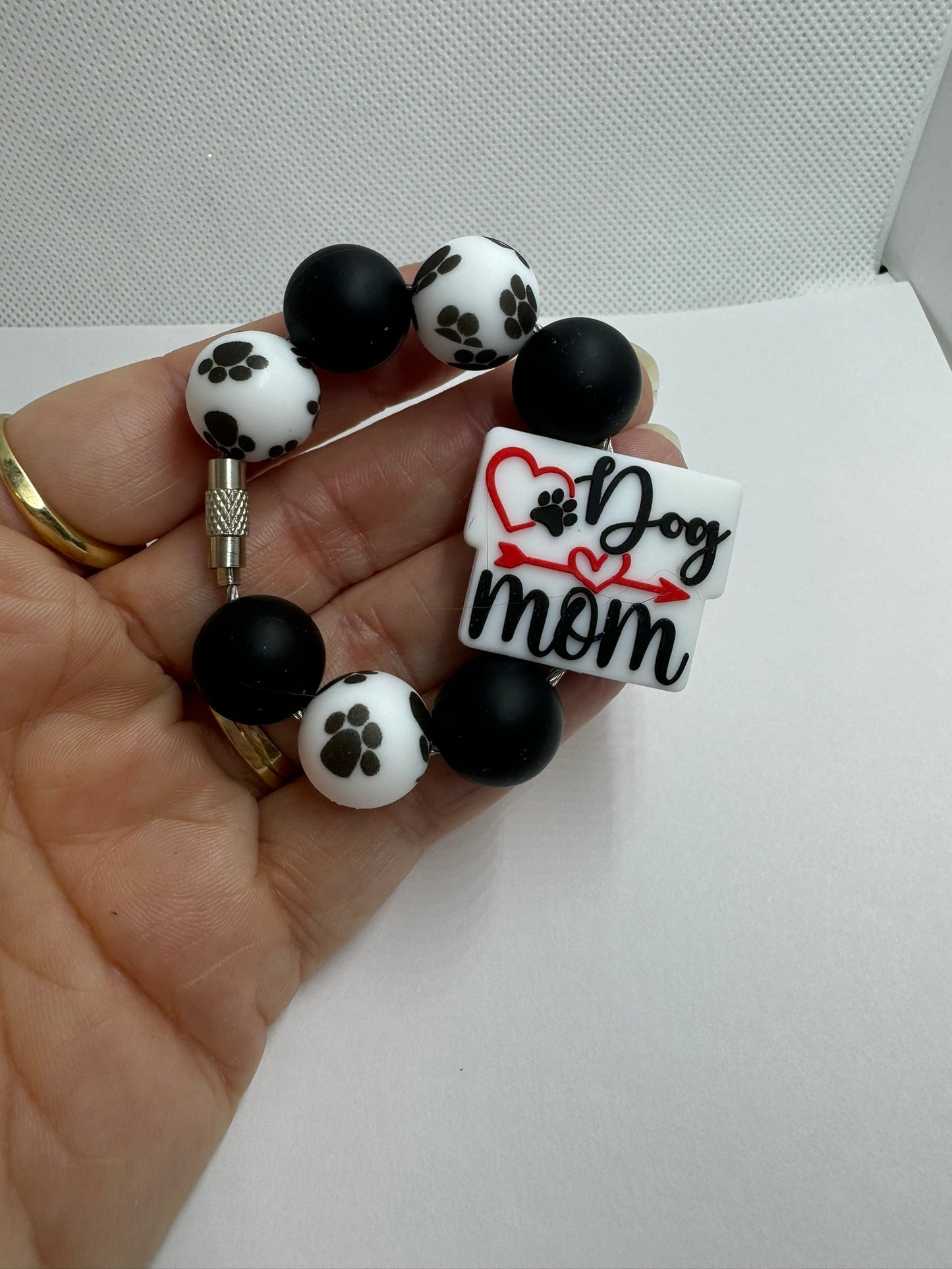 Dog Mom Cup Charm Cup Charms Tumbler Charms Silicone Charms Water Bottle Charms Water Bottle Accessories Red Heart