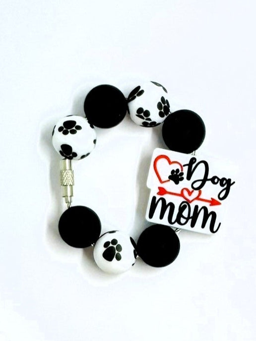 Dog Mom Cup Charm Cup Charms Tumbler Charms Silicone Charms Water Bottle Charms Water Bottle Accessories Red Heart