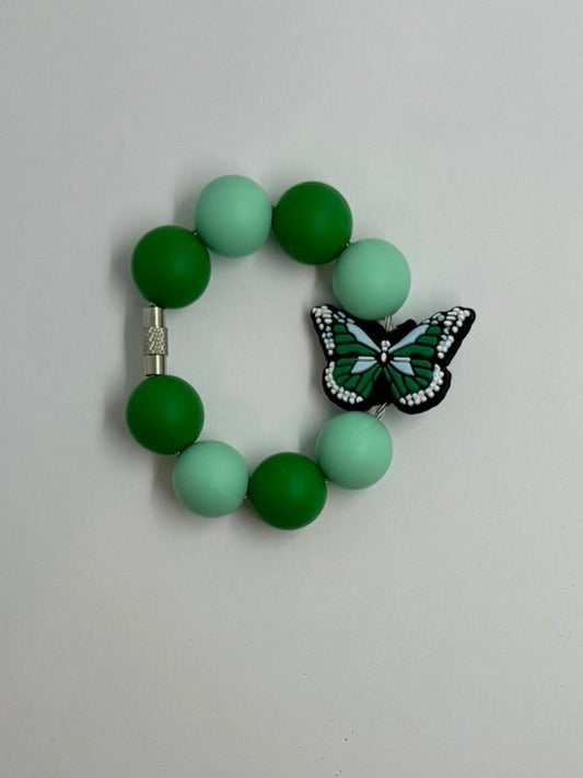 Green Butterfly Cup Charm